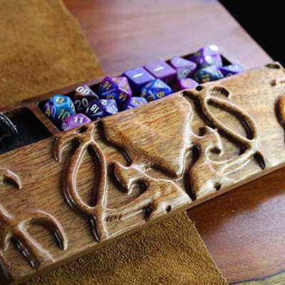 Carved Hardwood Cthulhu Dice Sheath - Image 8