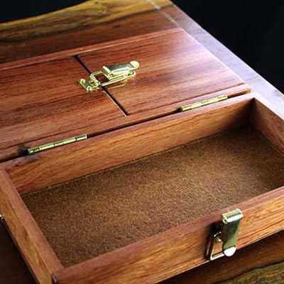 Ultimate Gamer's Hardwood Dice Box and Rolling Tray - Image 2
