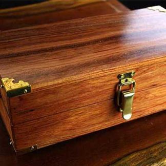 Bubinga hardwood dice box and rolling tray