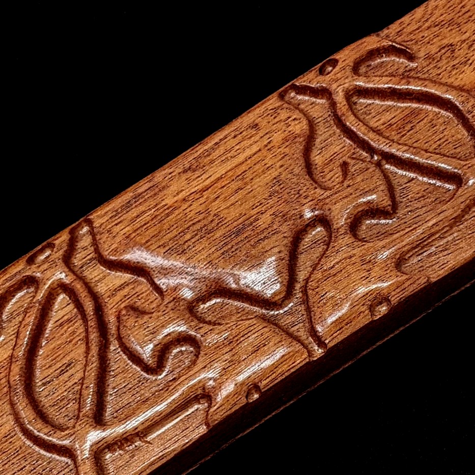 Carved Hardwood Cthulhu Dice Sheath - Image 2
