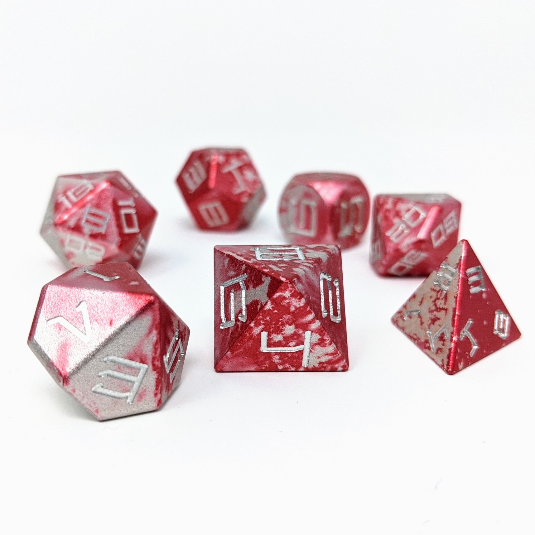 Pandemic Aluminium Metal Dice - Image 2