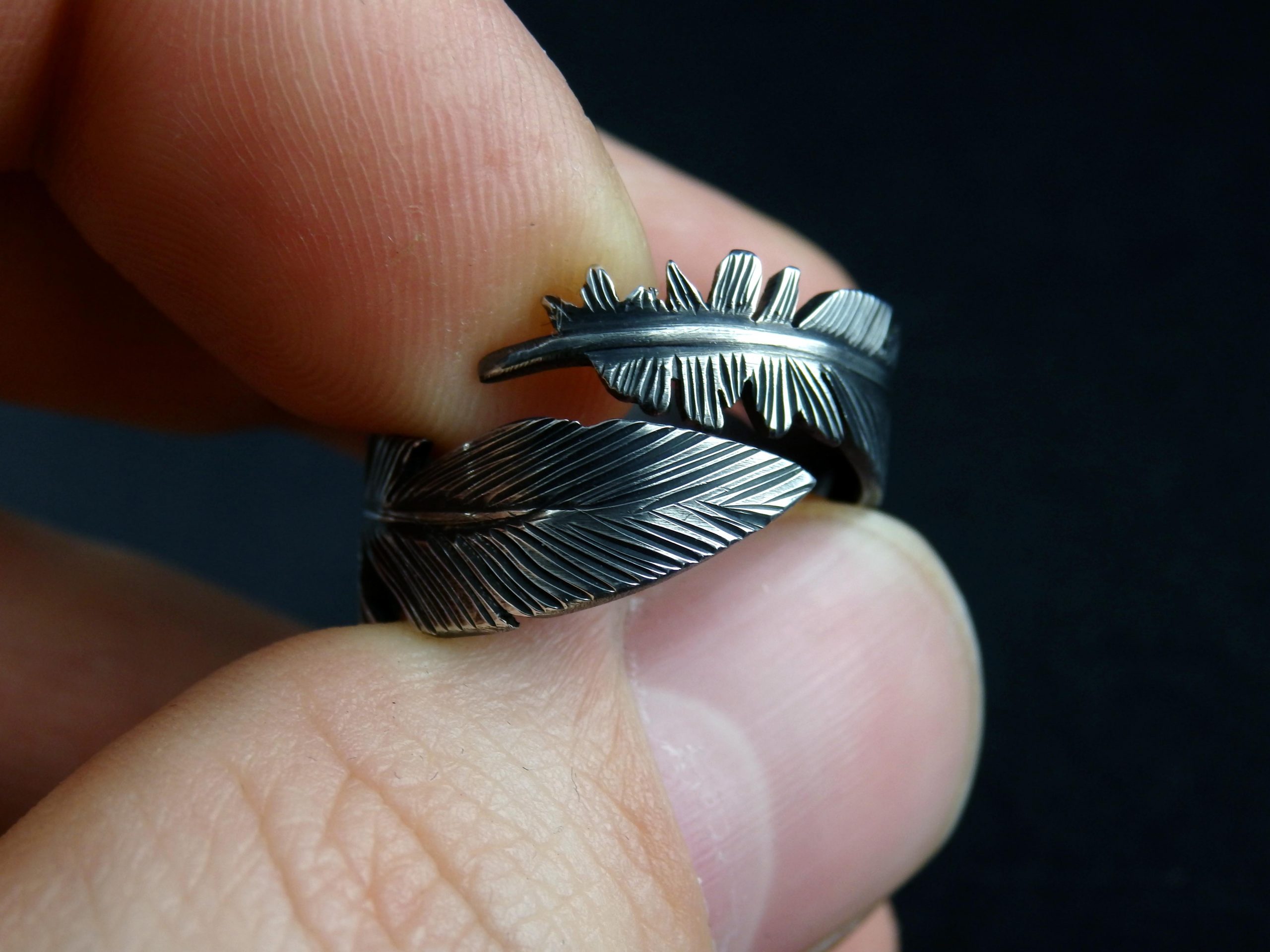 Silver Feather Ring - Image 7