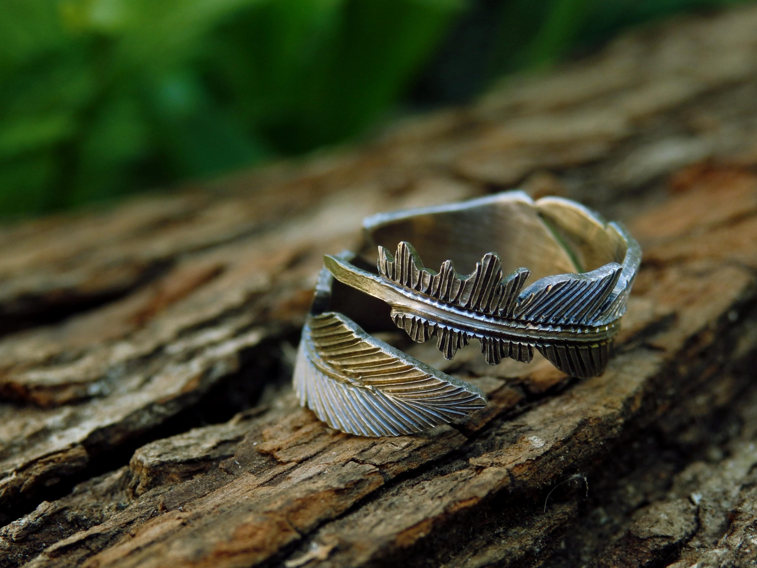 Silver Feather Ring - Image 9