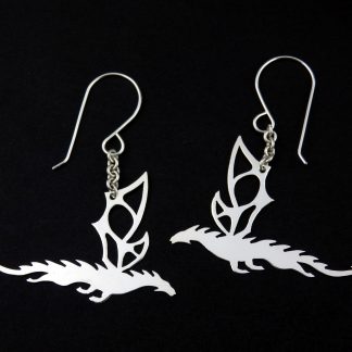 Stirling Silver Dragon Earrings Lukas Craft