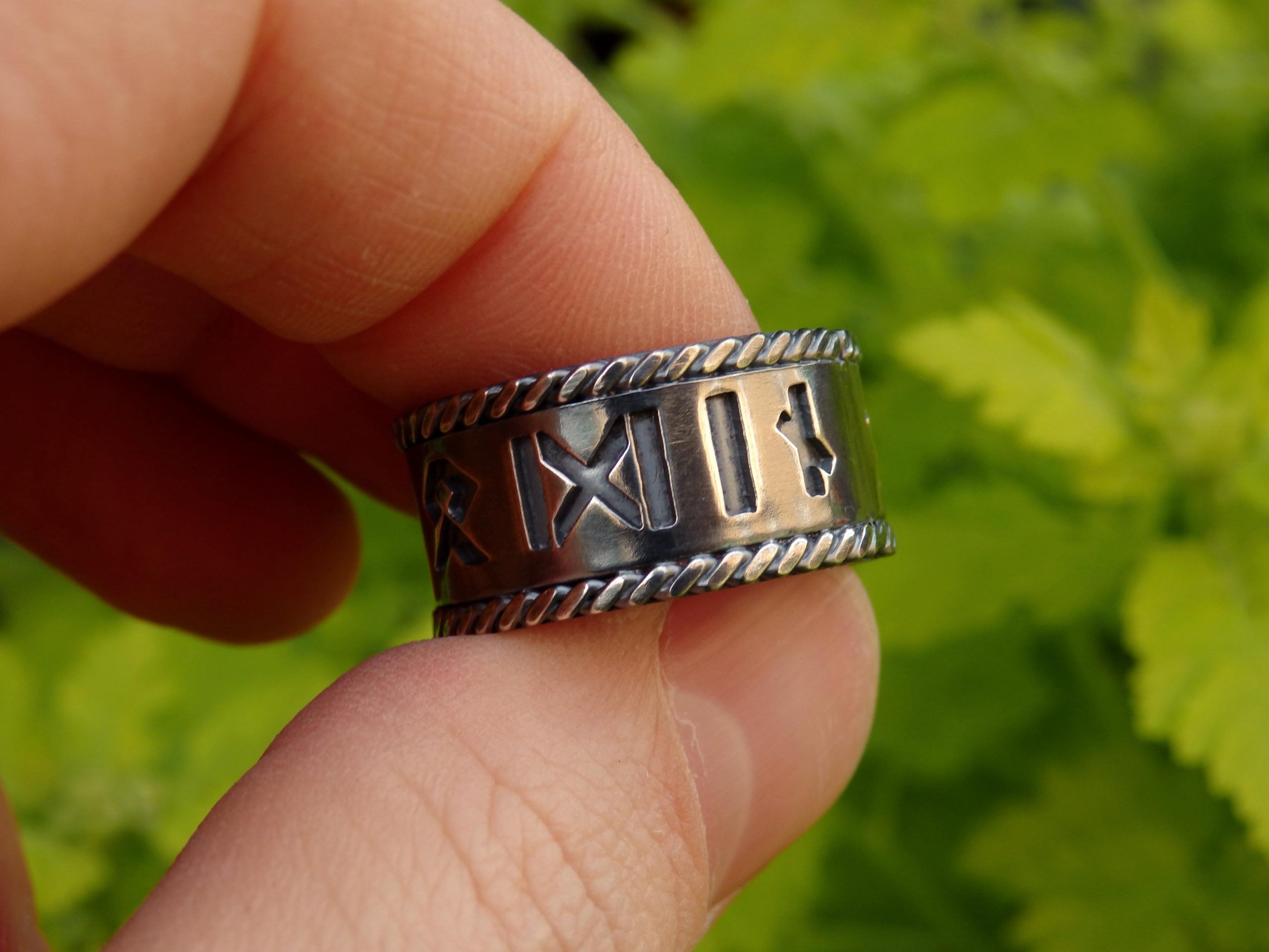 Silver Viking Rune Ring - Image 8