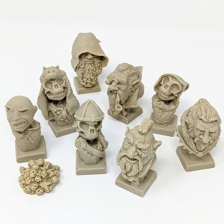 Hand Sculpted Resin Microbusts