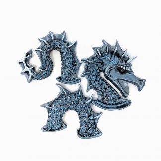 Molded Resin Sea Serpent Magnet set