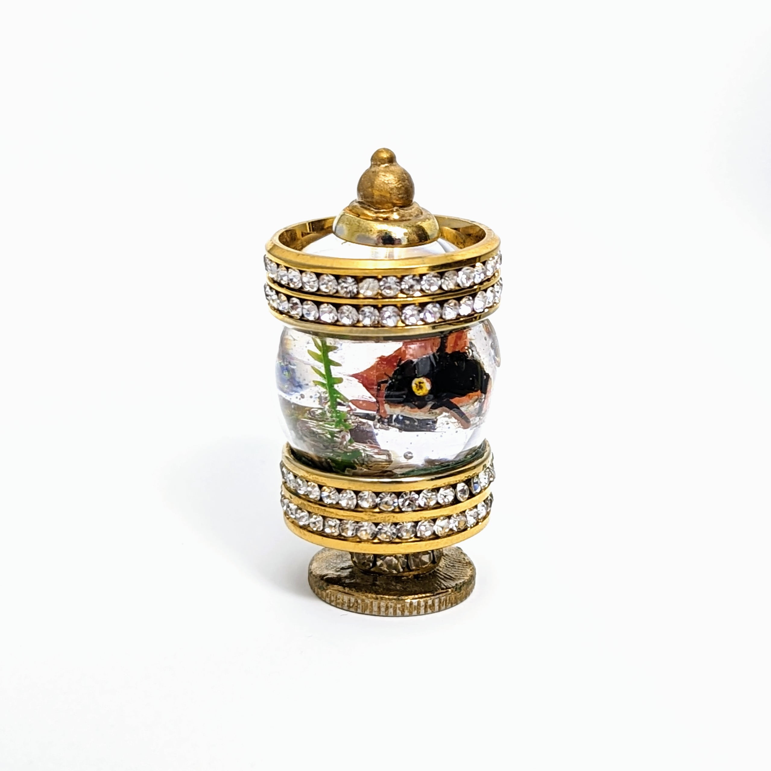 Miniature Handmade Beholder and his Goldfish - Image 3