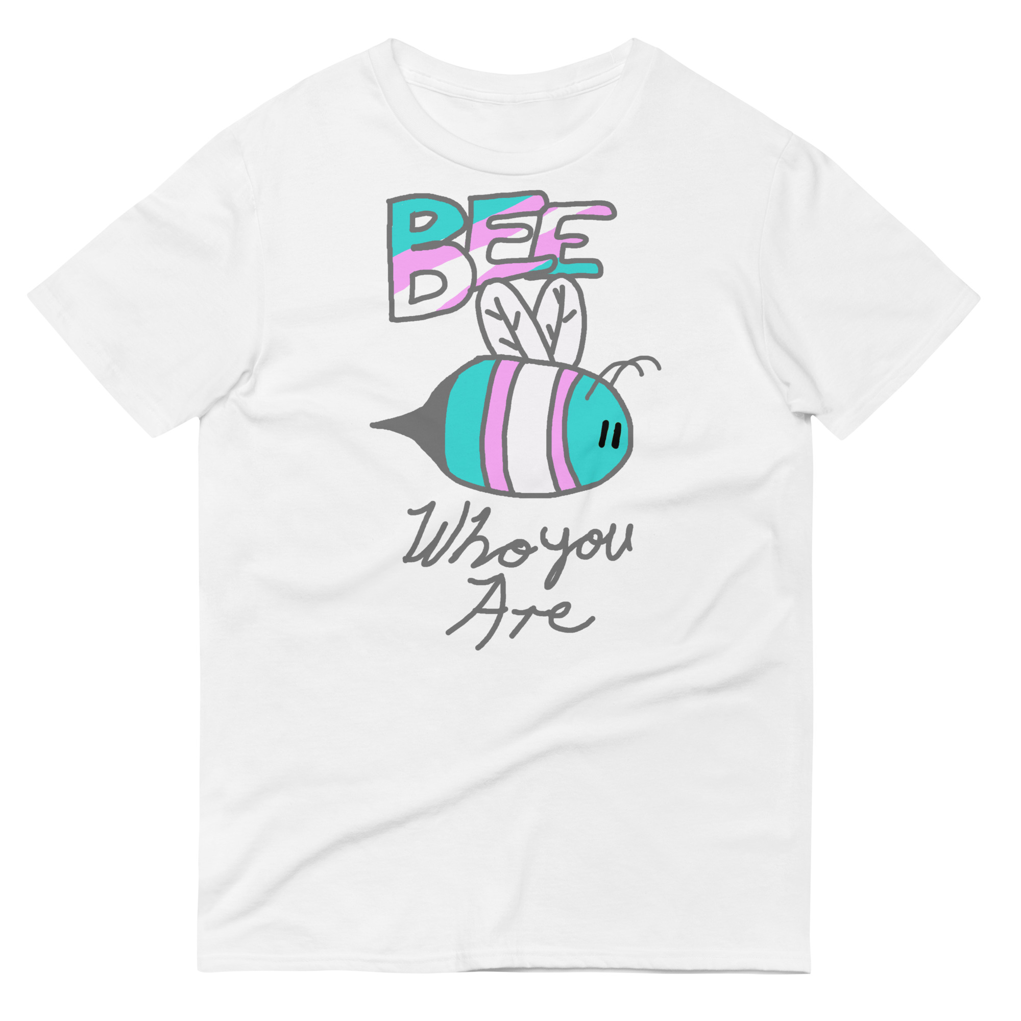 Trans Pride Bee "Who You Are" T-shirt - Image 4